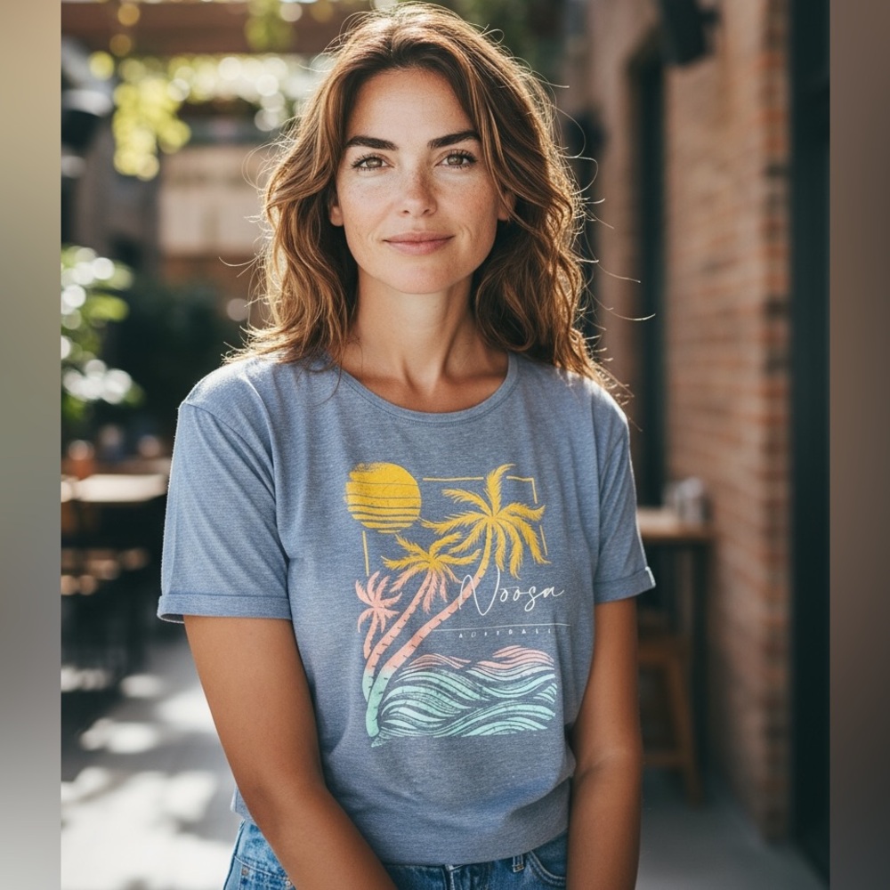 Pacific Creations,  Graphic T-Shirt Palm Tree Design from Australia size Small